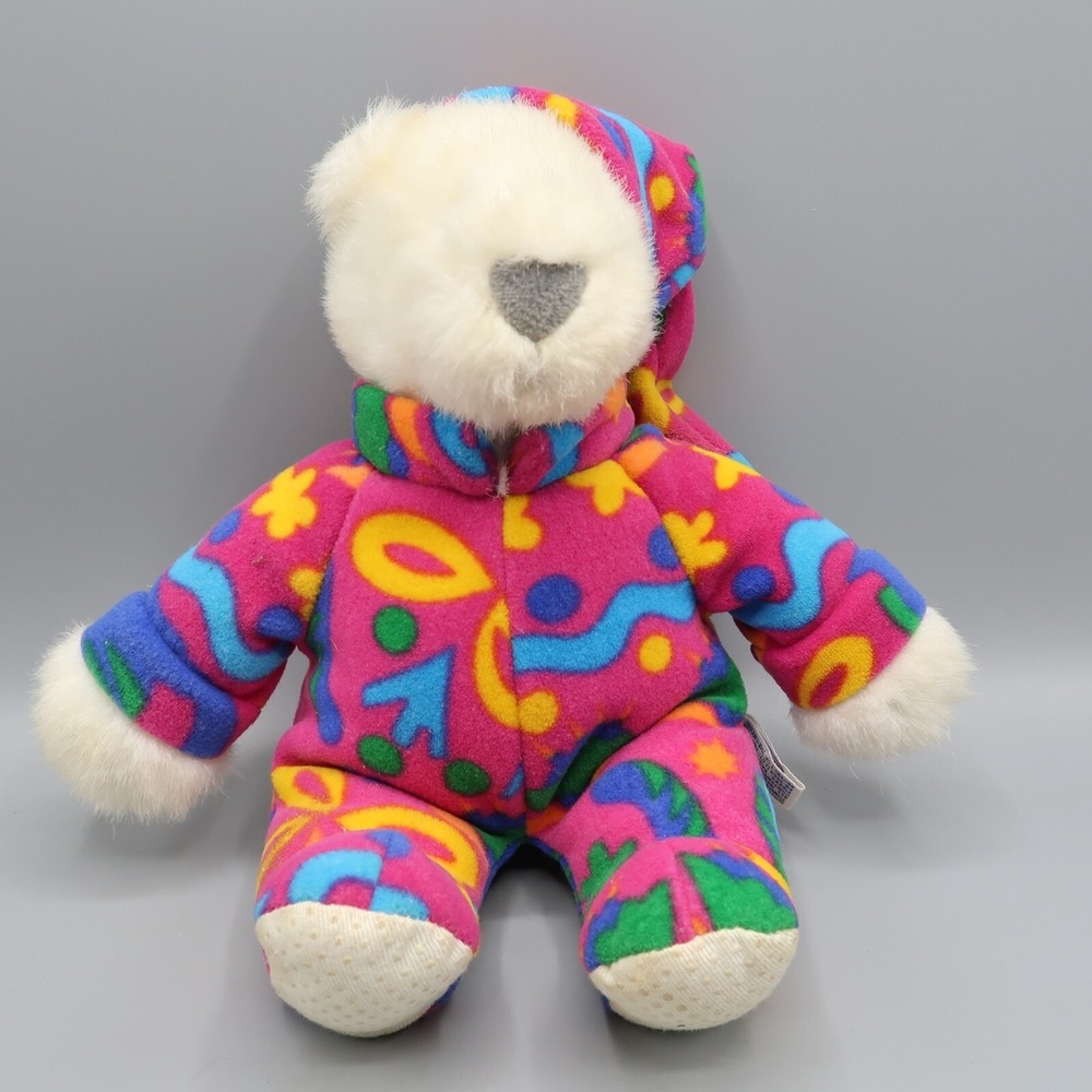 Mary Meyer White Polar Bear Vintage Plush 1995 Hot Pink Pajamas Rare 10" 80s